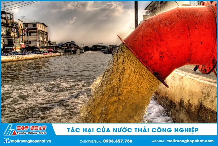 Ô nhiễm môi trường nghiêm trọng do chất thải công nghiệp gây ra