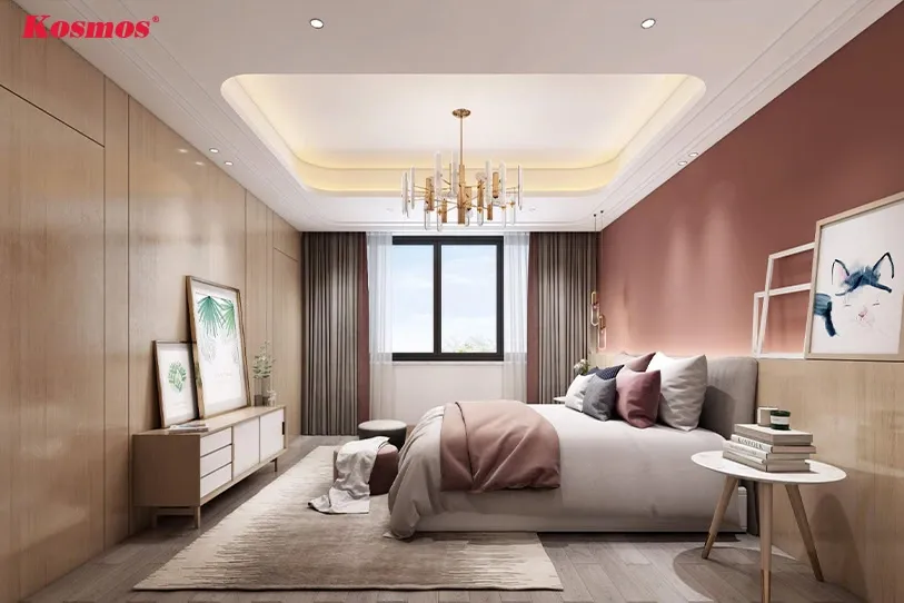 Ốp PVC giả gỗ cho phòng ngủ bền đẹp, ít cần bảo dưỡng