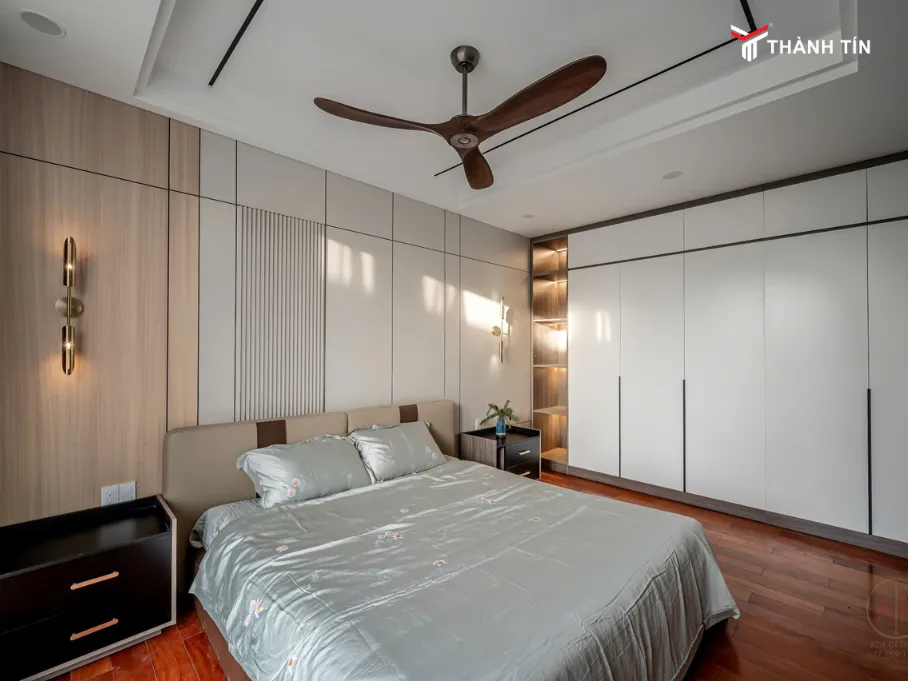 ốp tường nhựa phòng ngủ
