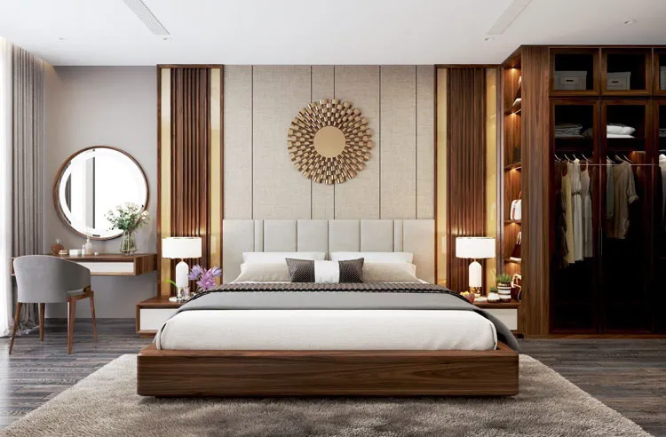 Ốp tường phòng ngủ Nano sang trọng, tạo không gian đẳng cấp