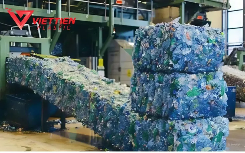 Quá trình phân loại và xử lý rác thải nhựa trước khi đưa vào sản xuất tái chế
