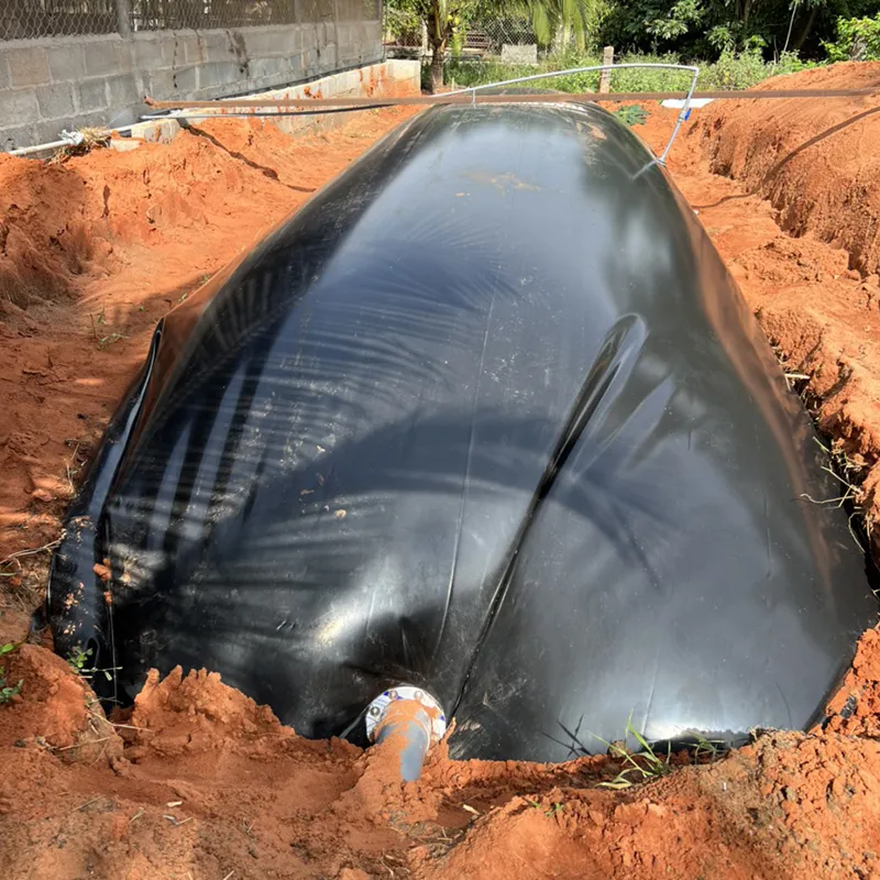 Quá trình thi công và lắp đặt túi biogas chuyên dụng tại trang trại