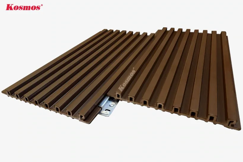 Quy trình lắp đặt ốp gỗ nhựa lam 8 sóng ASA rộng 196mm với con ke inox