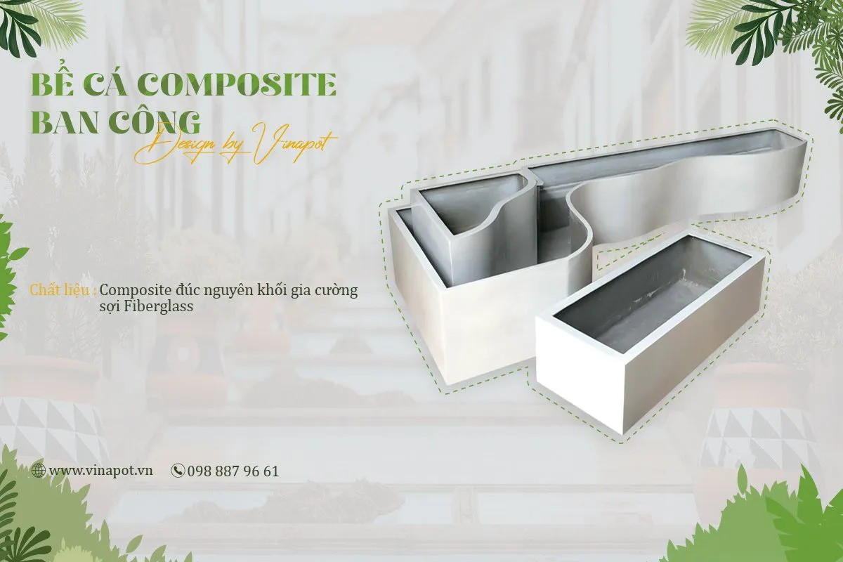 Quy trình sản xuất chậu composite Vinapot đảm bảo chất lượng