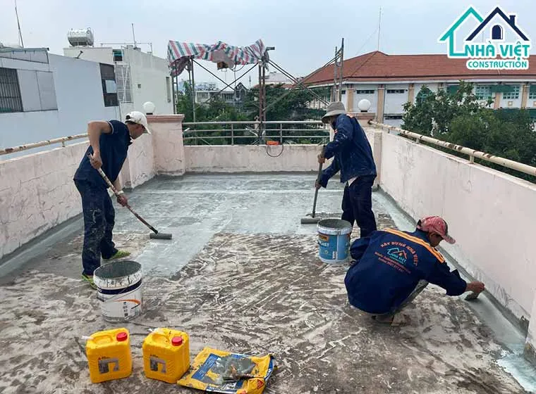Quy trình tự chống thấm sân thượng bằng vật liệu Sika hiệu quả