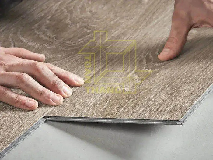 Sàn nhựa giả gỗ hèm khóa rất chắc chắn