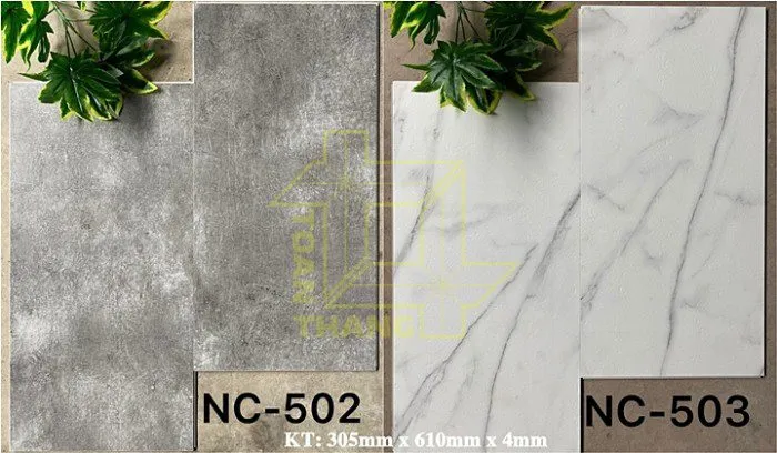 Sàn nhựa hèm khóa giả đá