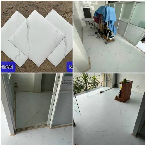 Sàn nhựa ô vuông vân đá mã TA45