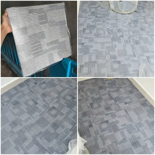 Sàn nhựa ô vuông vân thảm mã TA50