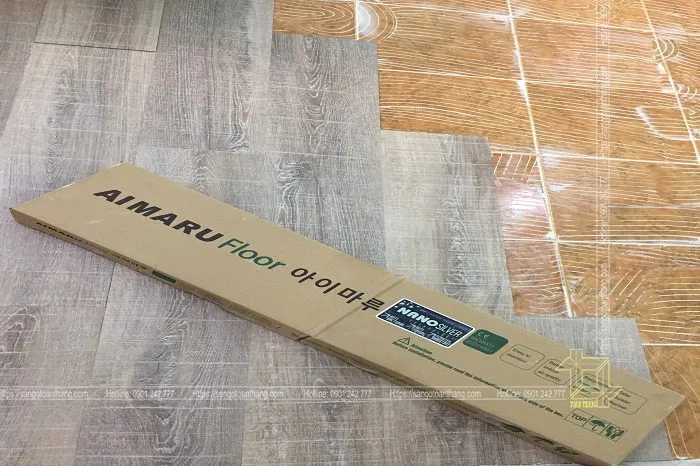 Sàn nhựa vân gỗ dán keo riêng