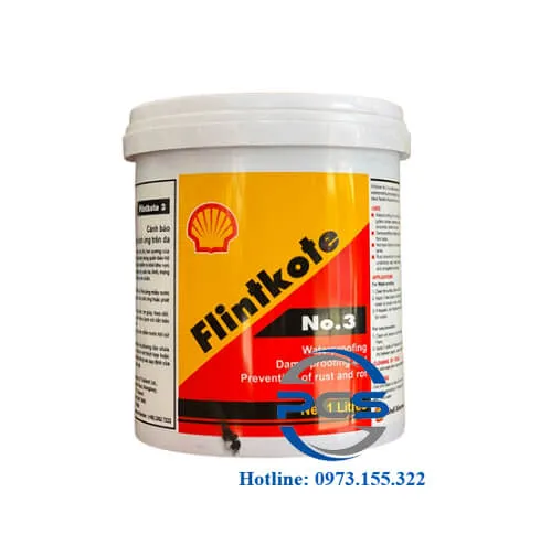 Sản phẩm sơn chống thấm màu đen Shell Flintkote No3 đến từ Thái Lan