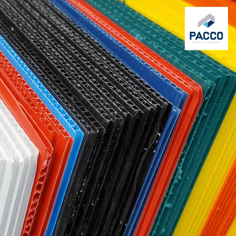 Sản phẩm tấm nhựa carton đa dạng về kích thước và màu sắc, phù hợp nhiều nhu cầu