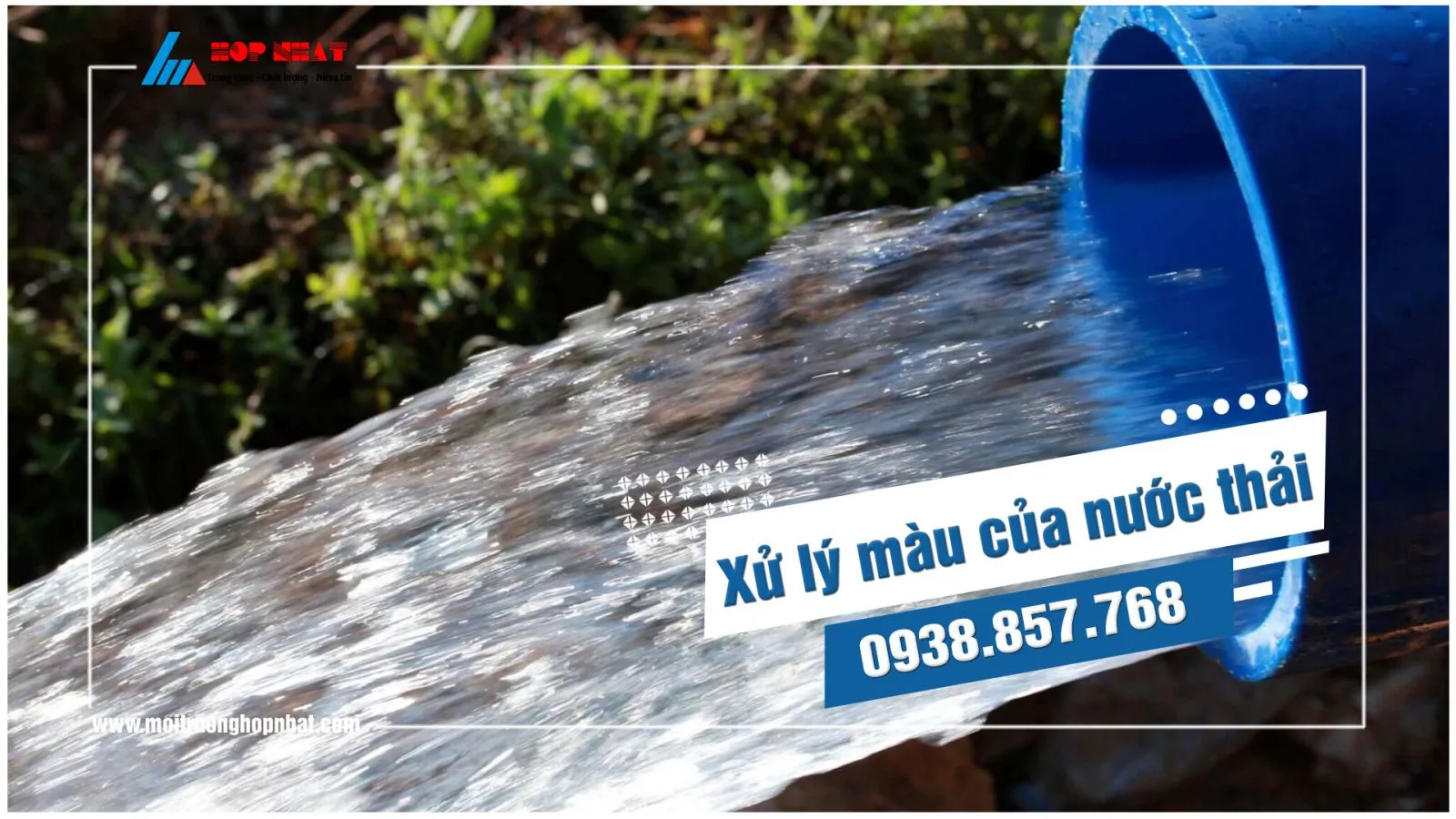 Sáu phương pháp xử lý độ màu nước thải: hóa chất, oxy hóa, điện hóa, hấp phụ, keo tụ, màng lọc.