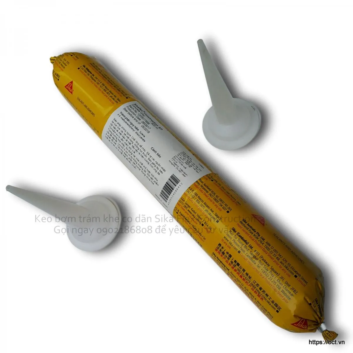 Sika flex keo Pu bơm trám xử lý vết nứt