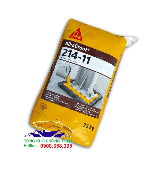 Sika Grout 214-11: Vữa tự chảy không co ngót cường độ cao dùng cho chống thấm cổ ống