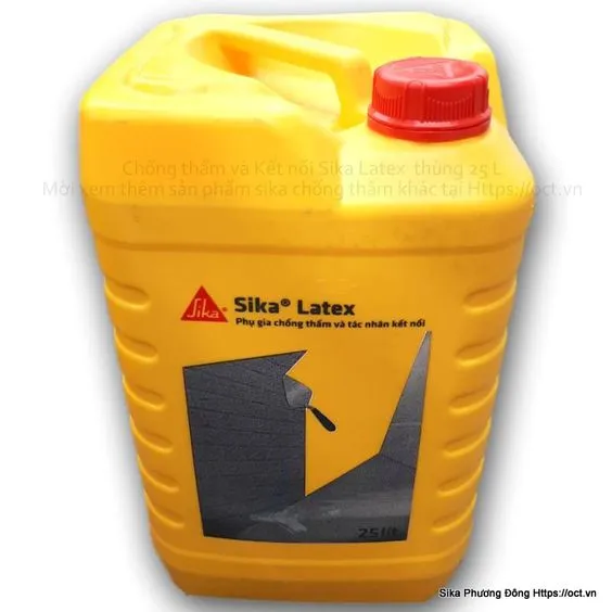 Sika Latex 25L - Phụ gia chống thấm cho công trình