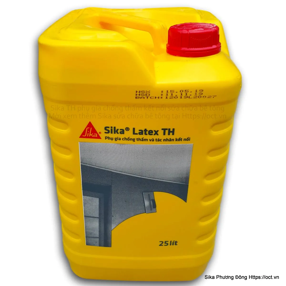 Sika Latex TH can 25 lít - giải pháp hiệu quả cho sửa chữa và bảo vệ kết cấu bê tông