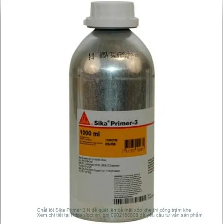 Sika Primer 3N - chất quét lót đa năng cho khe co giãn khi chống thấm