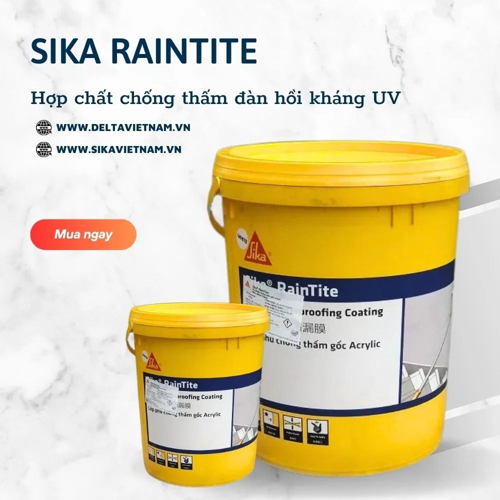 Sika RainTite kháng UV được phân phối chính hãng