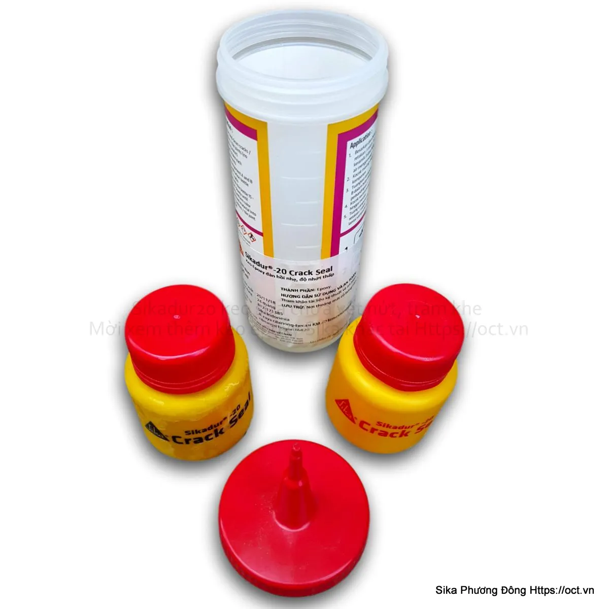 Sikadur 20 Crack Seal - Keo epoxy trám khe nứt và lỗ rỗng không co ngót