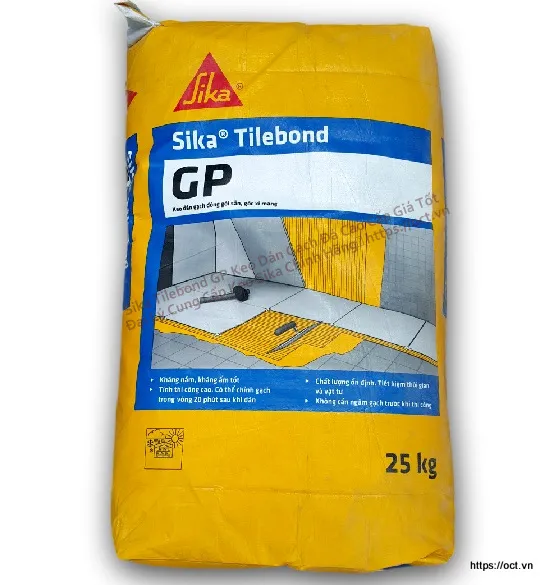 SikaTilebond GP - vữa dán gạch chất lượng cao cho sàn WC