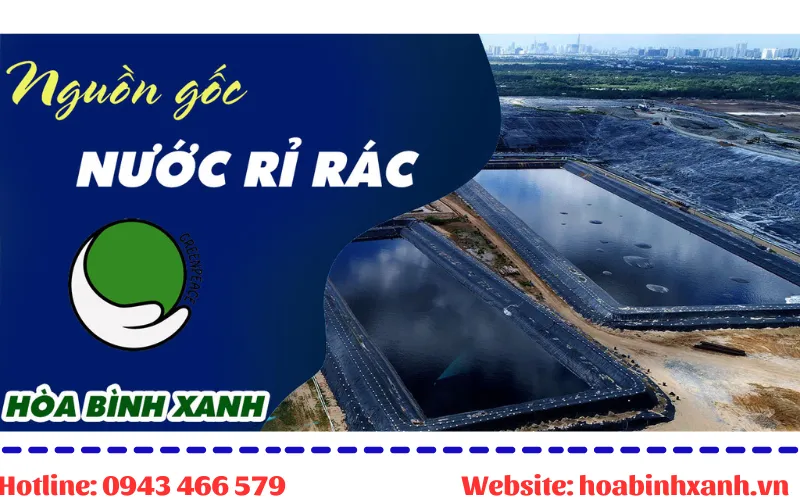 Sơ đồ minh họa các nguồn phát sinh nước rỉ rác tại bãi chôn lấp