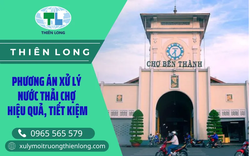 Sơ đồ minh họa các thành phần ô nhiễm có trong nước thải chợ