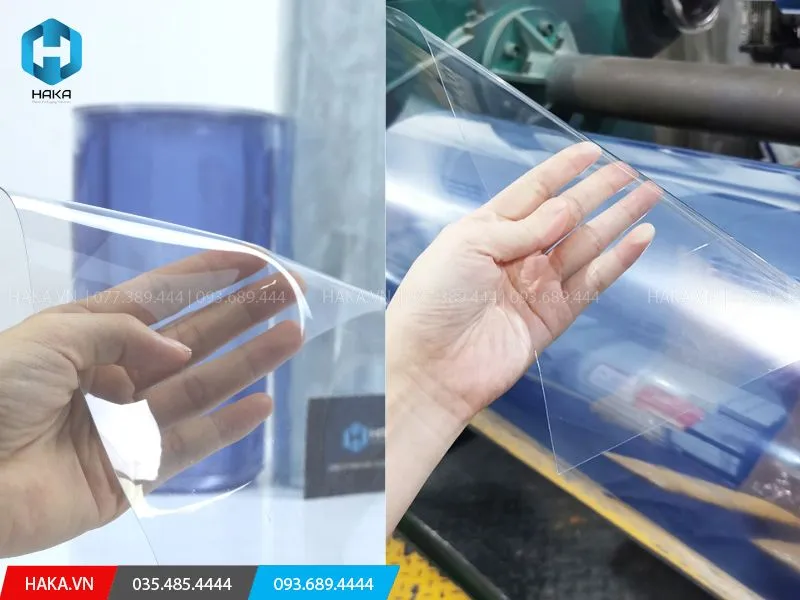 so sánh cuộn màng nhựa PVC dẻo và màng nhựa PVC cứng định hình