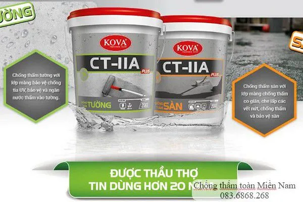 Sơn chống thấm KOVA, NIPPON, DULUX