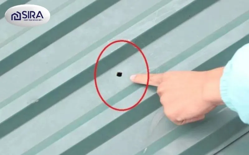 Sơn chống thấm mái tôn lỗ đinh