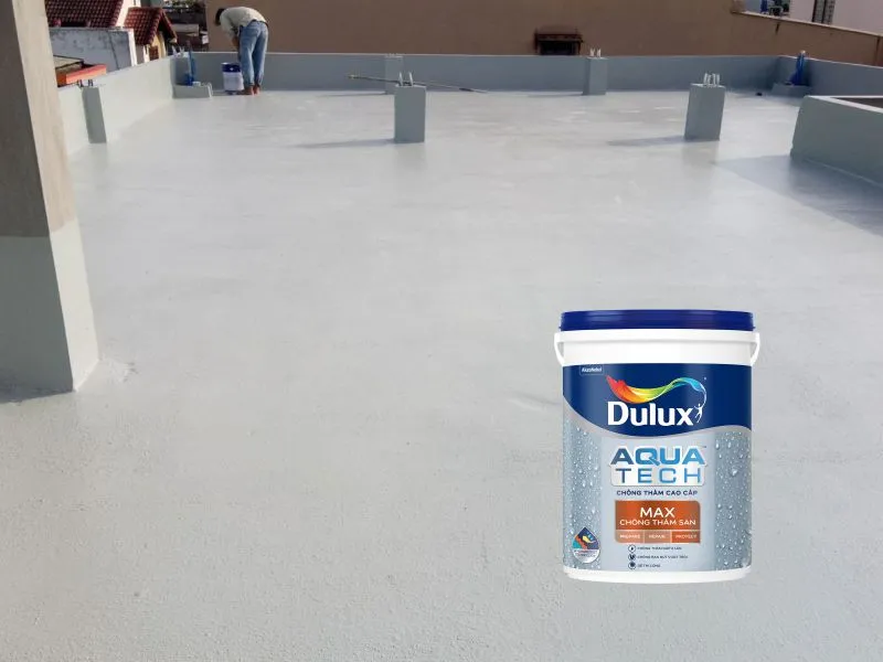 Sơn Dulux Aquatech chống thấm chuyên dụng cho mái sân thượng