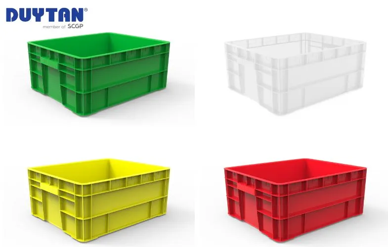 Sóng nhựa bít 2T2 cấu trúc chữ nhật, tăng cường gân chịu lực, lý tưởng cho môi trường công nghiệp khắc nghiệt