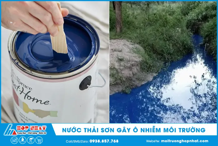 Tác động của nước thải sơn gây ô nhiễm môi trường