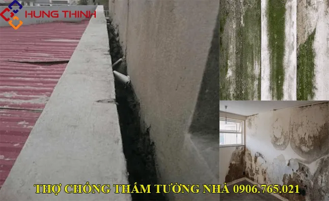 Tác hại khi tường nhà liền kề bị thấm nước
