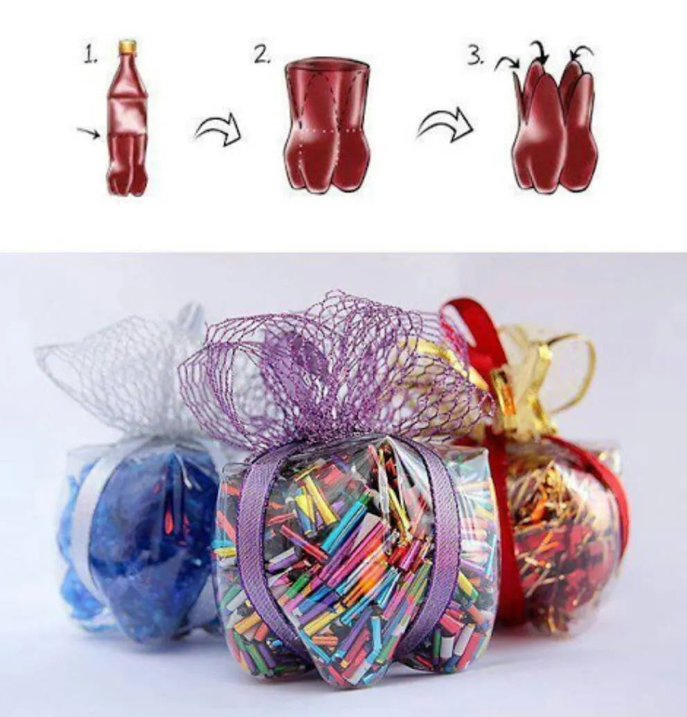 Tái chế chai nhựa thành chậu hoa