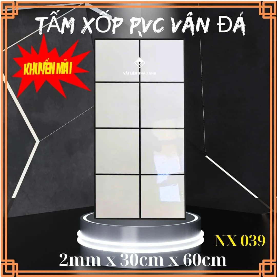 Tấm dán tường nhựa PVC dễ thi công NX039