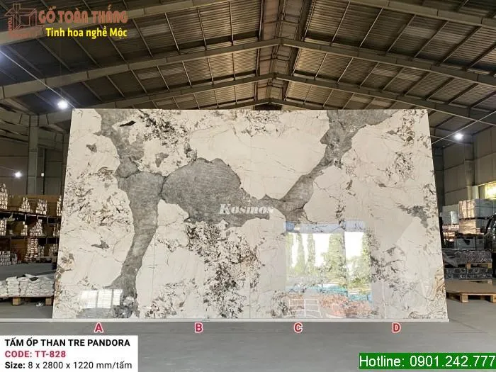 Tấm giả đá bằng than tre cao 2,8m