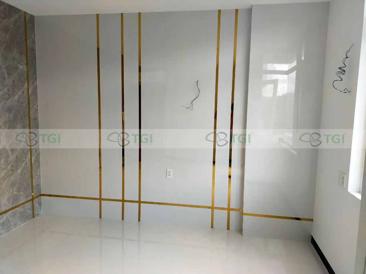 Tấm giả vân đá PVC chất lượng cao TGI