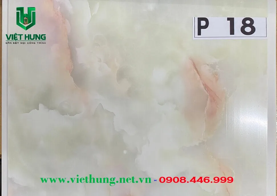 Tấm la phông trần nhựa dài bản 25cm màu vân đá P18
