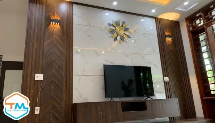 Tấm laphong nhựa PVC vân đá mang lại vẻ lịch lãm, sang trọng
