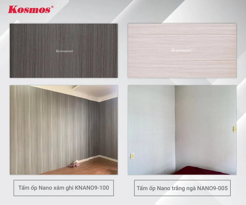 Tấm Nano ứng dụng ốp tường giúp không gian thêm đẹp mắt và bền vững