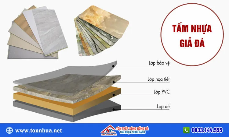 Tấm nhựa giả đá ốp tường nội thất tạo vẻ đẹp sang trọng và hiện đại