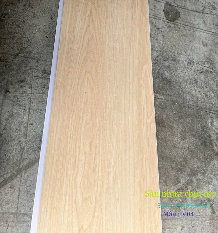 Tấm nhựa lát nền K02 mang vẻ đẹp tự nhiên của vật liệu đá