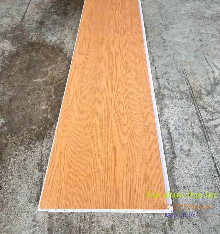 Tấm nhựa lát nền K05 vân đá tối màu, tăng tính thẩm mỹ
