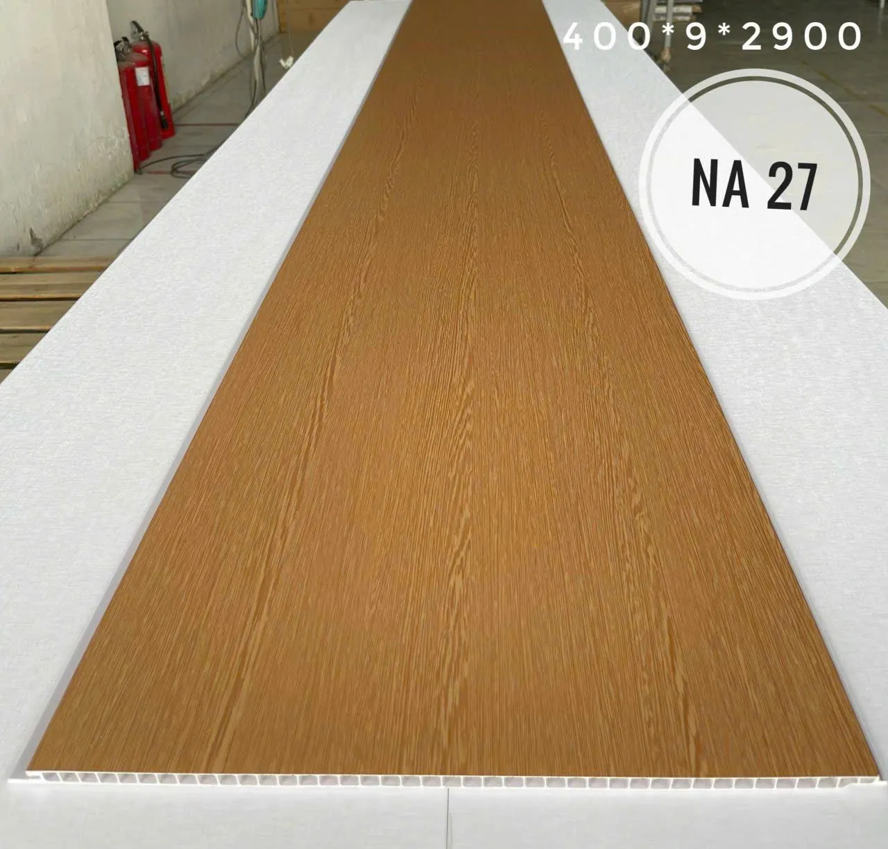 Tấm nhựa ốp trần Nano giả gỗ hiện đại, mã NA 27