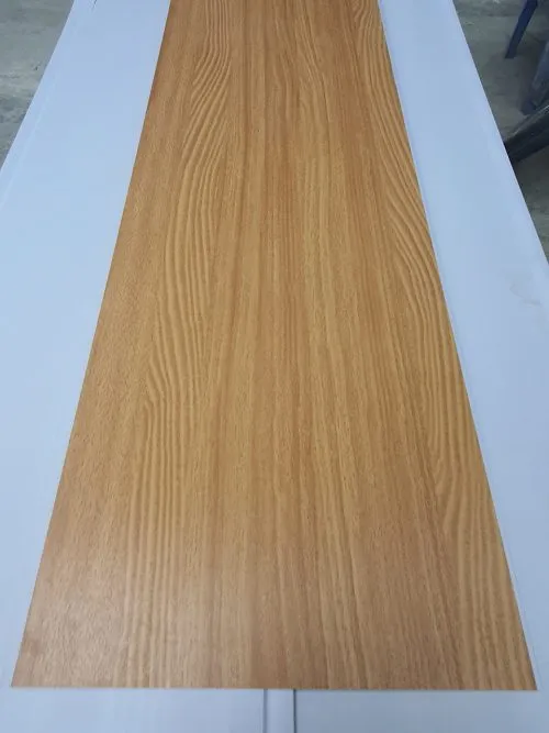 Tấm nhựa ốp trần PVC vân gỗ mã NANO 10 với họa tiết giả gỗ tự nhiên