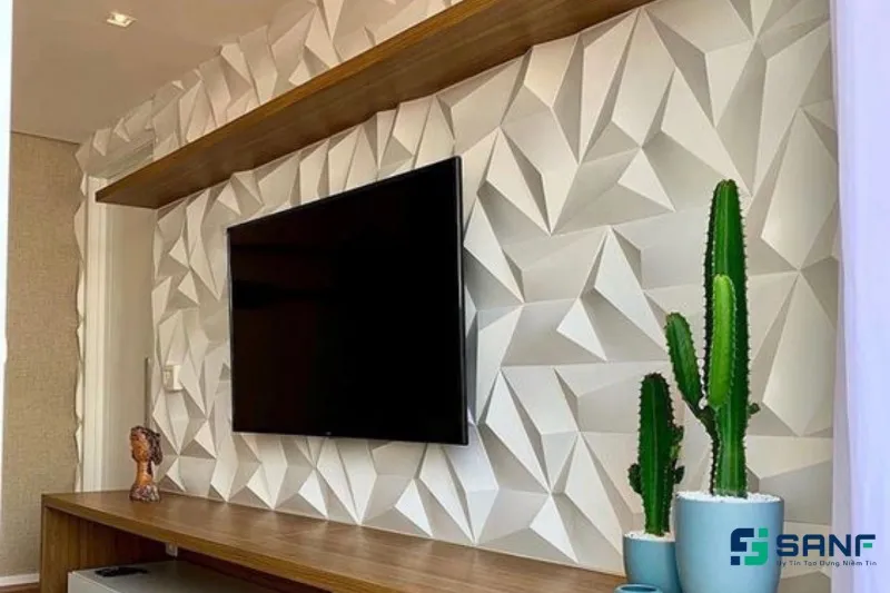 Tấm nhựa ốp tường Anpro họa tiết 3D sang trọng, tạo điểm nhấn ấn tượng