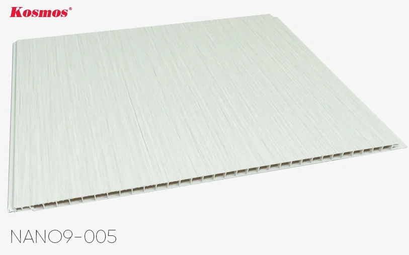 Tấm nhựa ốp tường cho phòng khách NANO9-005 sắc trắng xám thanh lịch