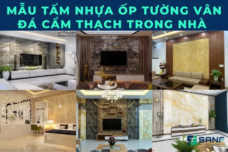 Tấm nhựa ốp tường vân đá cẩm thạch được sử dụng linh hoạt, tạo điểm nhấn độc đáo cho không gian nhà ở.