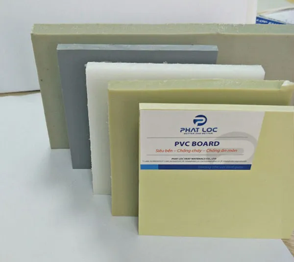 Tấm nhựa Phát Lộc PVC màu trắng chất lượng cao